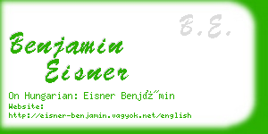 benjamin eisner business card